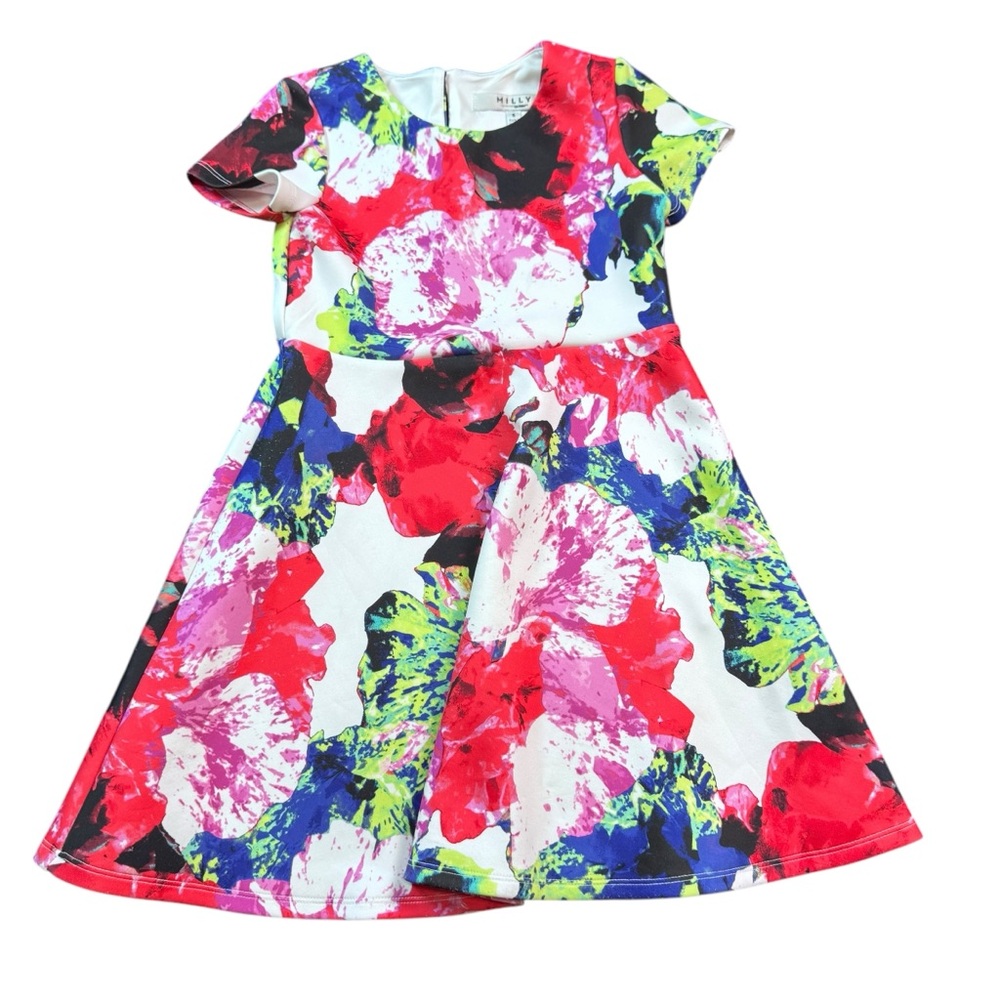 Milly for Design Nation Colorful Girls Fit and Flare Short Sleeve Dress size 5